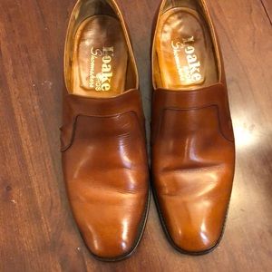 Loake Brothers leather loafers, Size 11 E, Cognac